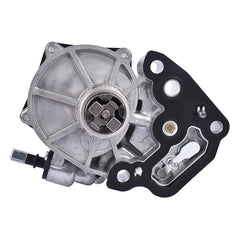 TEKKOAUTO vacuum pump side ports close-up highlighting accurate hose alignment benefit