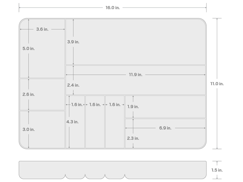 TEKTON organizer on workbench with tools showing organized workspace benefit