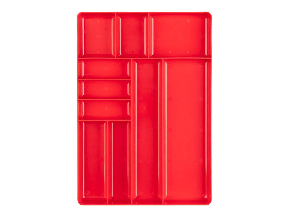 TEKTON two trays stacked together showing stable stackable storage benefit