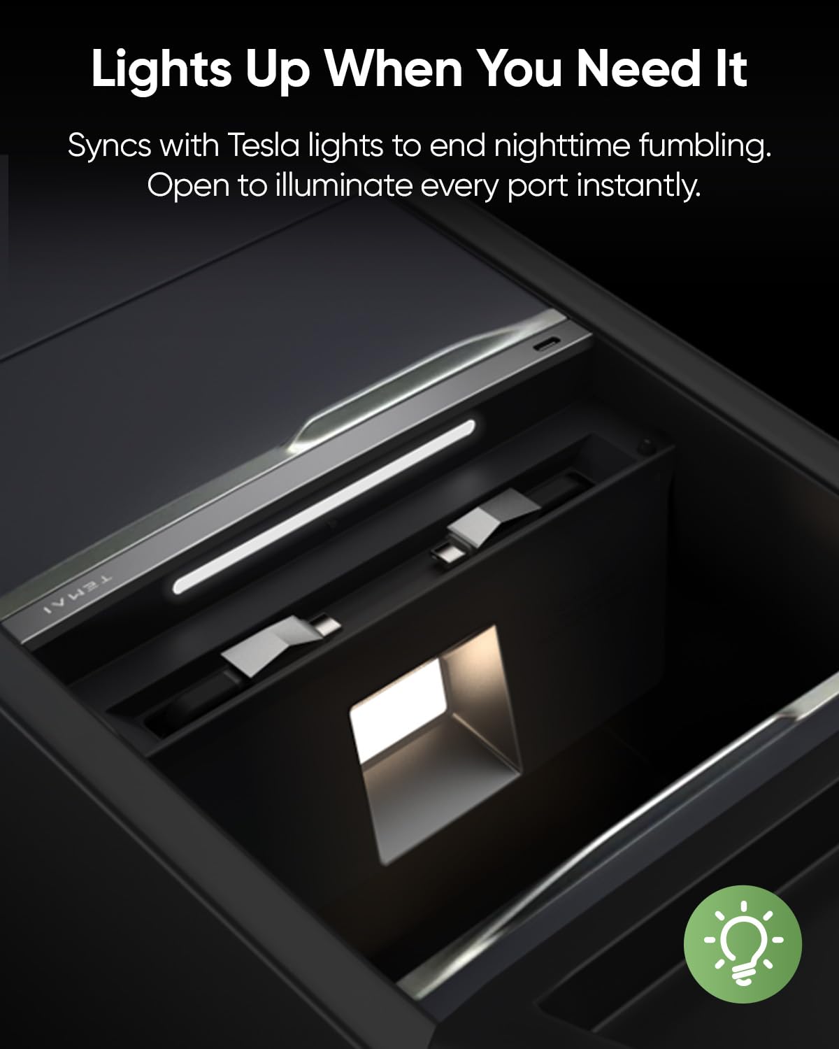 TEMAI charging a laptop in cabin showing high-wattage 60W power benefit