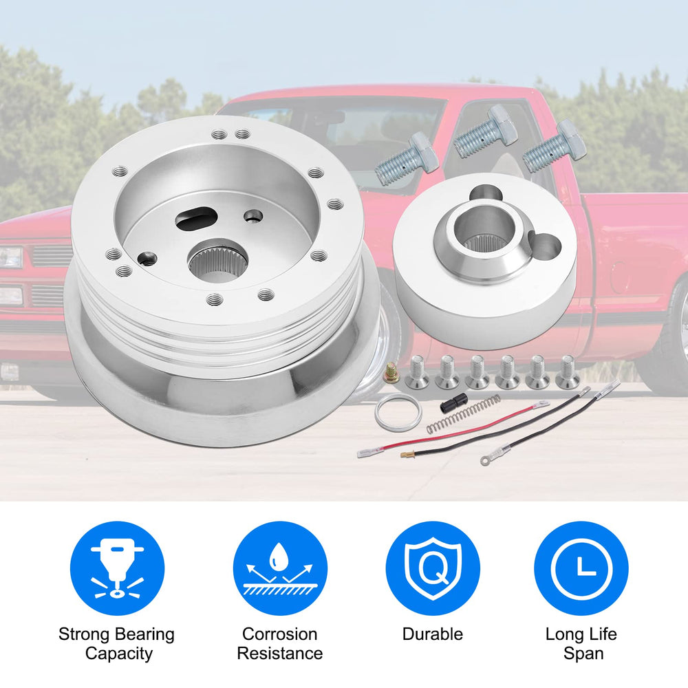 TEMSONE hardware kit laid out showing included bolts, spacer, spring and ground wire