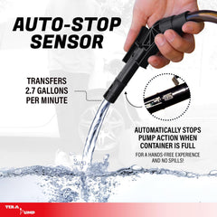 TERA PUMP nozzle close-up with ergonomic handle that reduces hand fatigue