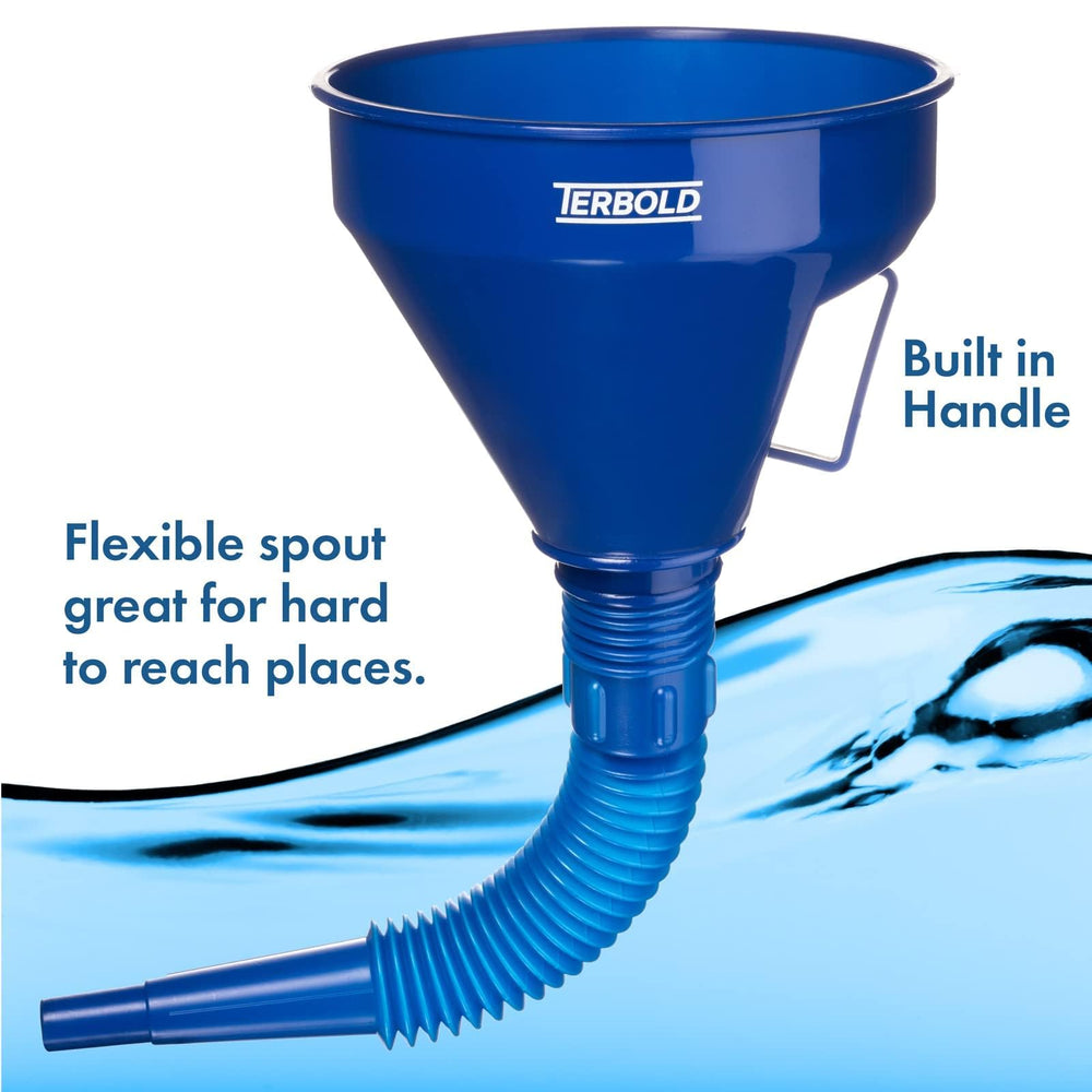Terbold integrated side handle for steady, safer fluid transfers