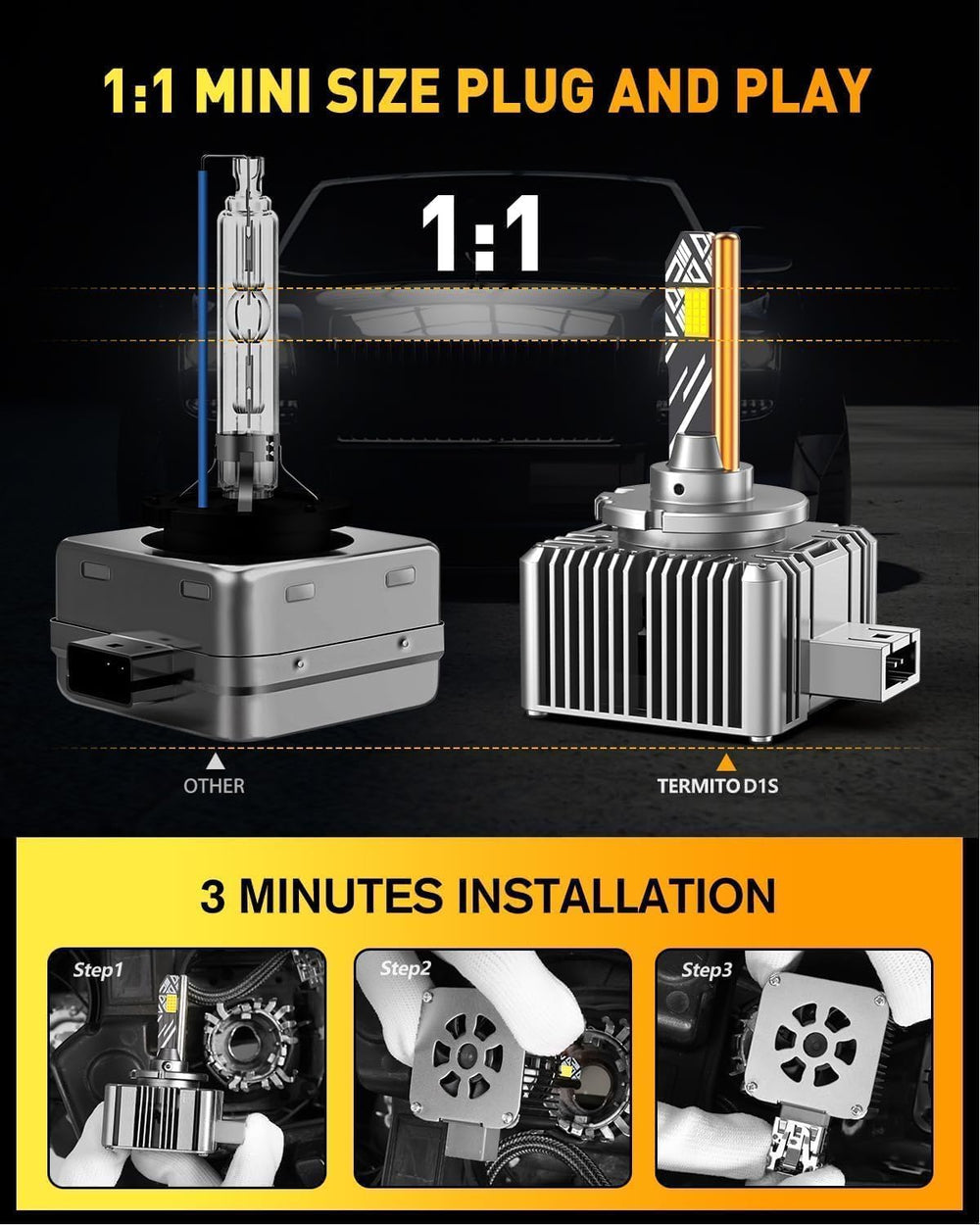 Termitor D1S glass capsule detail highlighting high-output construction