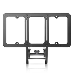 TesFram front view installed on Model 3 showing slim profile and neat appearance
