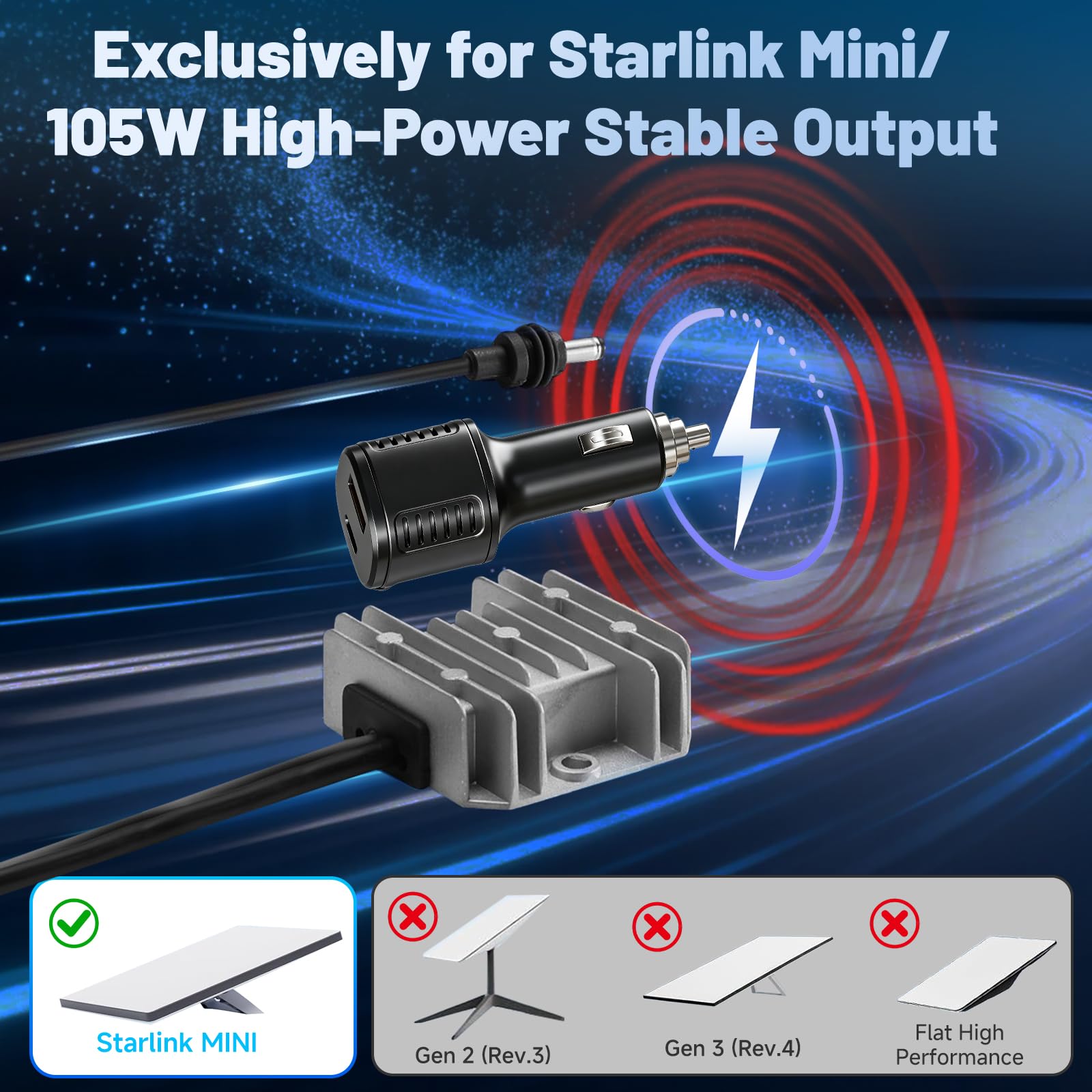 TESKKR adapter aluminum housing texture demonstrating heat dissipation benefit