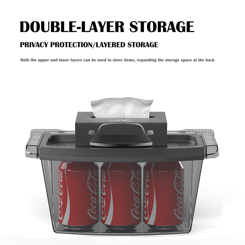 Tesnical open top holding phone and bottle for easy access and neatness