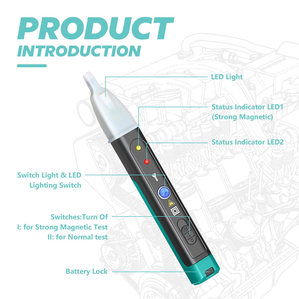 TesterOn packaging and contents showing included pen and instructions for easy startup