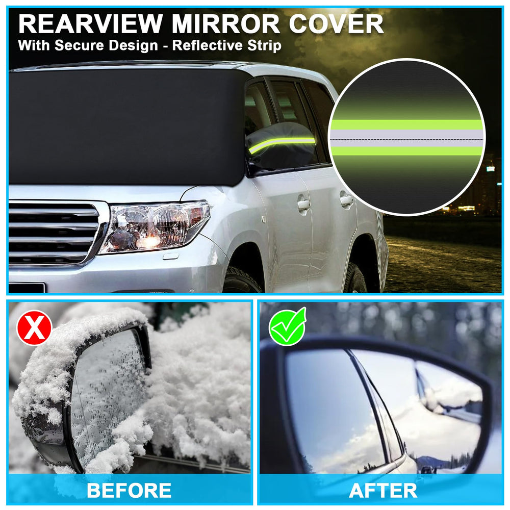 Tevlaphee installed on SUV with side mirror protector providing full-coverage convenience