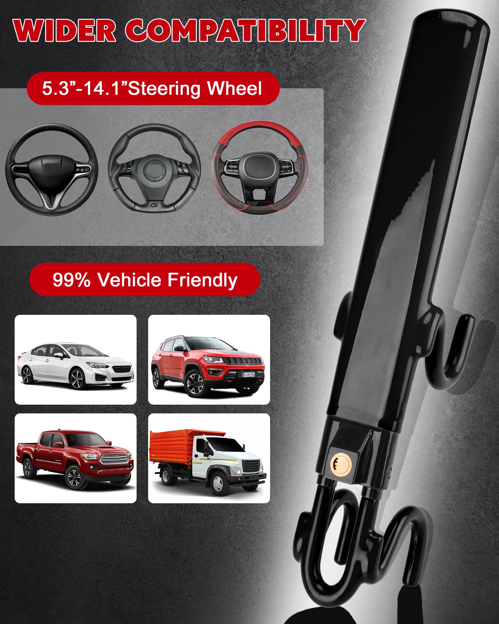 Tevlaphee installed on steering wheel, fast and easy daily use