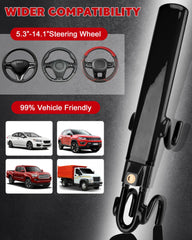 Tevlaphee installed on steering wheel, fast and easy daily use