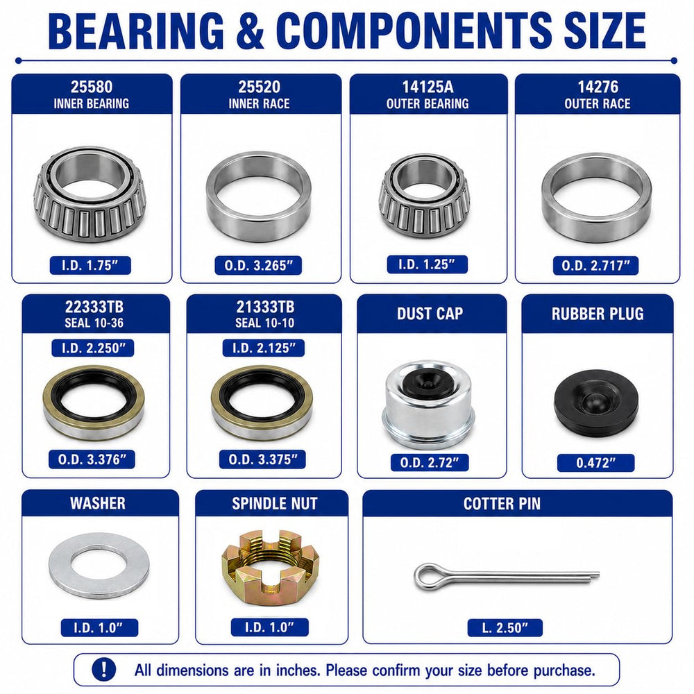Tgkjmad full kit layout with bearings, races, seals and hardware ready to install