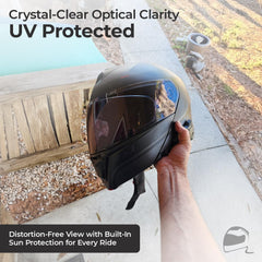 The Helmet Shop HJ-33 baseplate detail for secure fit and easy swaps