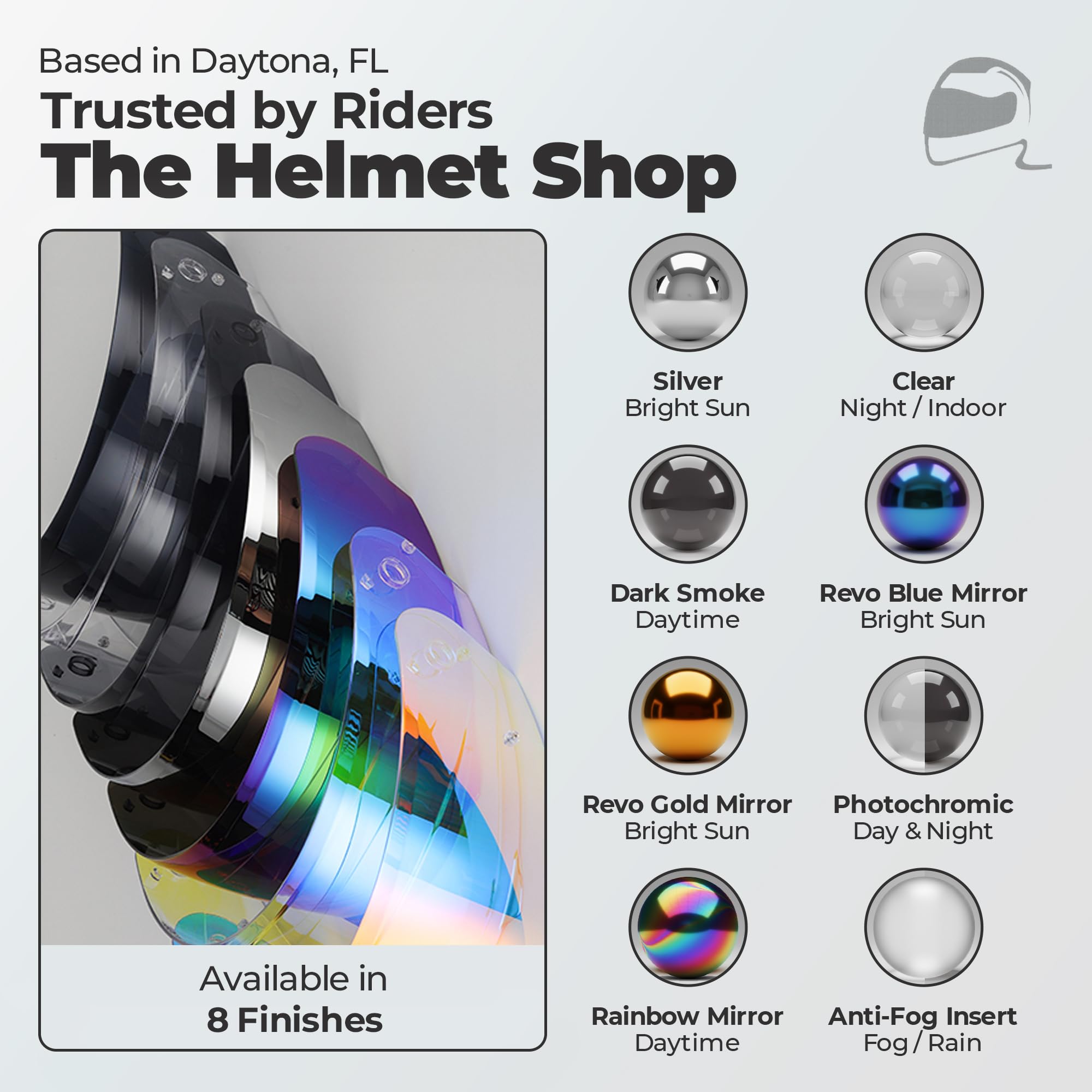 The Helmet Shop HJ-33 packaging and label confirming HJ-33 compatibility