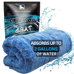 THE HOUSE OF RAGS close-up of twist-loop fibers highlighting 2300 GSM absorbency and softness benefit