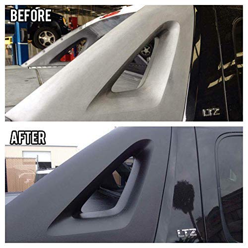 The Rag Company product in use on a car door for consistent trim renewal and finish