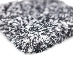 The Rag Company mitt fiber close-up illustrating plush fibers that trap dirt safely