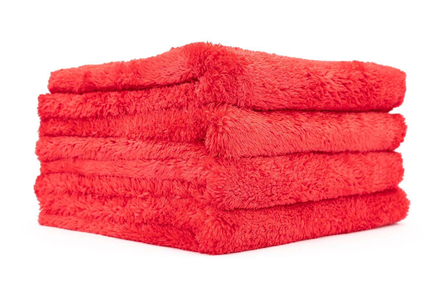 The Rag Company towel front pack shows four 16x16 towels, professional finish