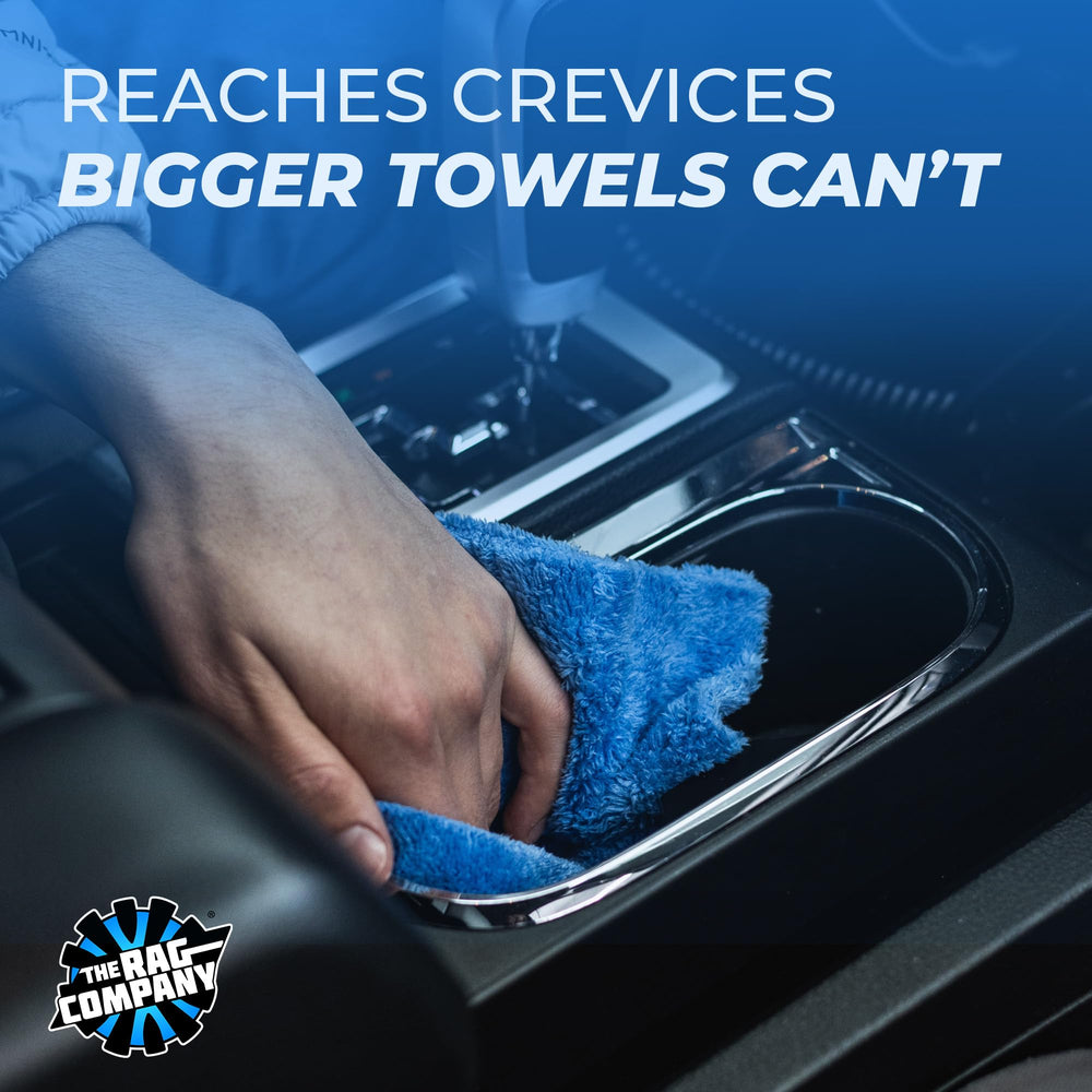 The Rag Company towel cleaning wheel spokes capturing grime without abrasives
