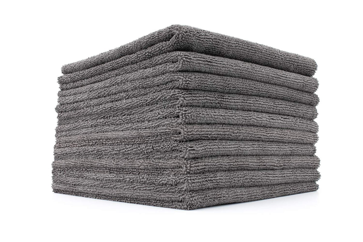The Rag Company Miner front packaging showing 10-pack and grey towels for consistent supply