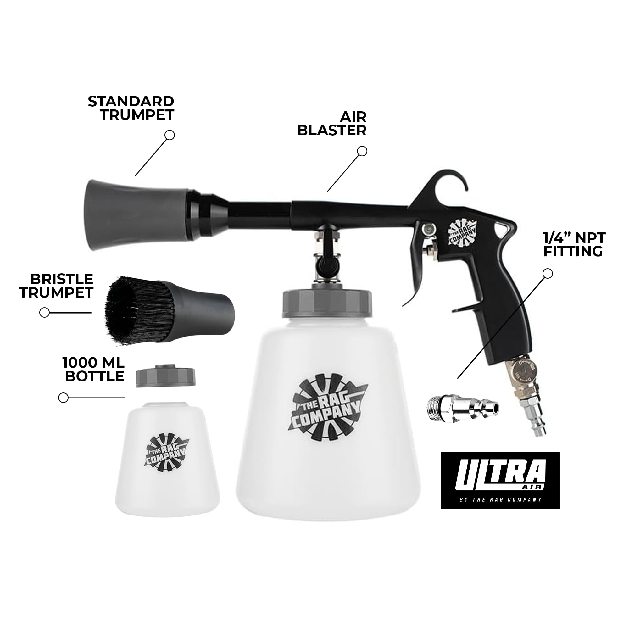 The Rag Company Ultra AIR Blaster Plus trigger close-up for precise control