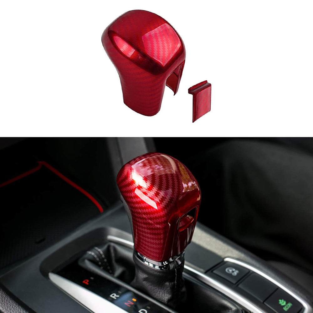 Thenice front view knob cover showing clean carbon fiber look and upgraded style