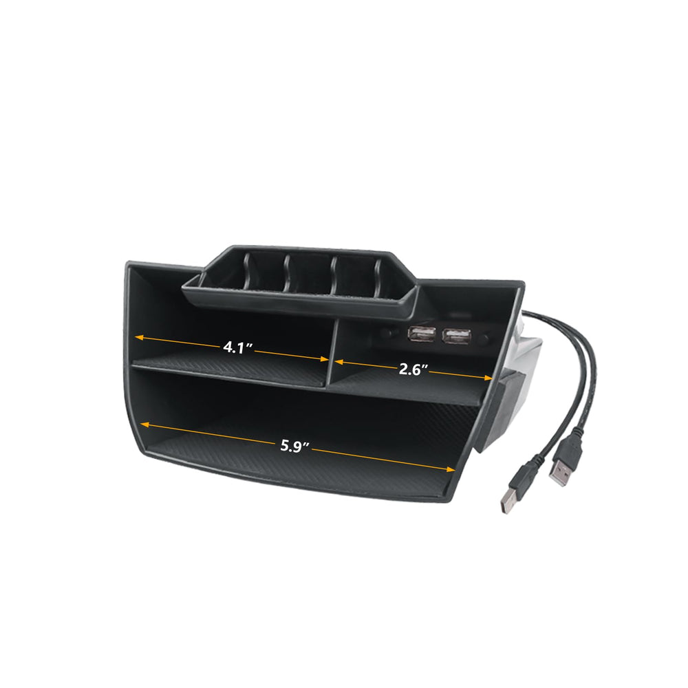 Thenice packaged accessory beside console opening for easy installation and removal