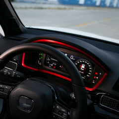 Thenice trim installed within Civic cabin adding visual contrast benefit
