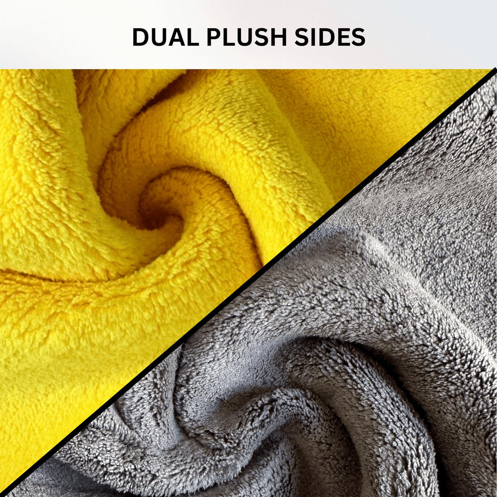 THEPROSTUFF towel polishing car paint to a shine demonstrating gentle, scratch-safe buffing