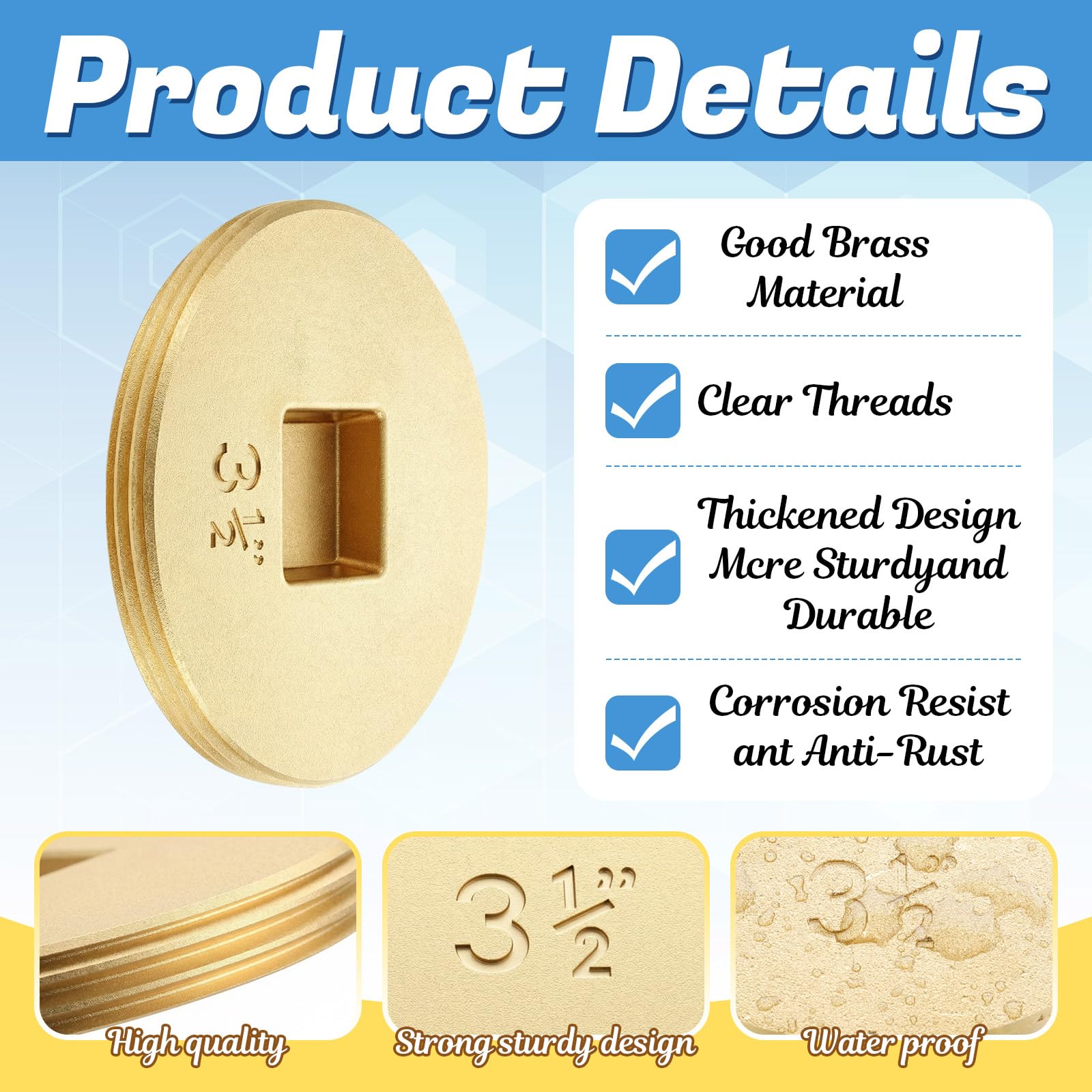 Therwen slotted head detail allowing quick tool access and easy removal