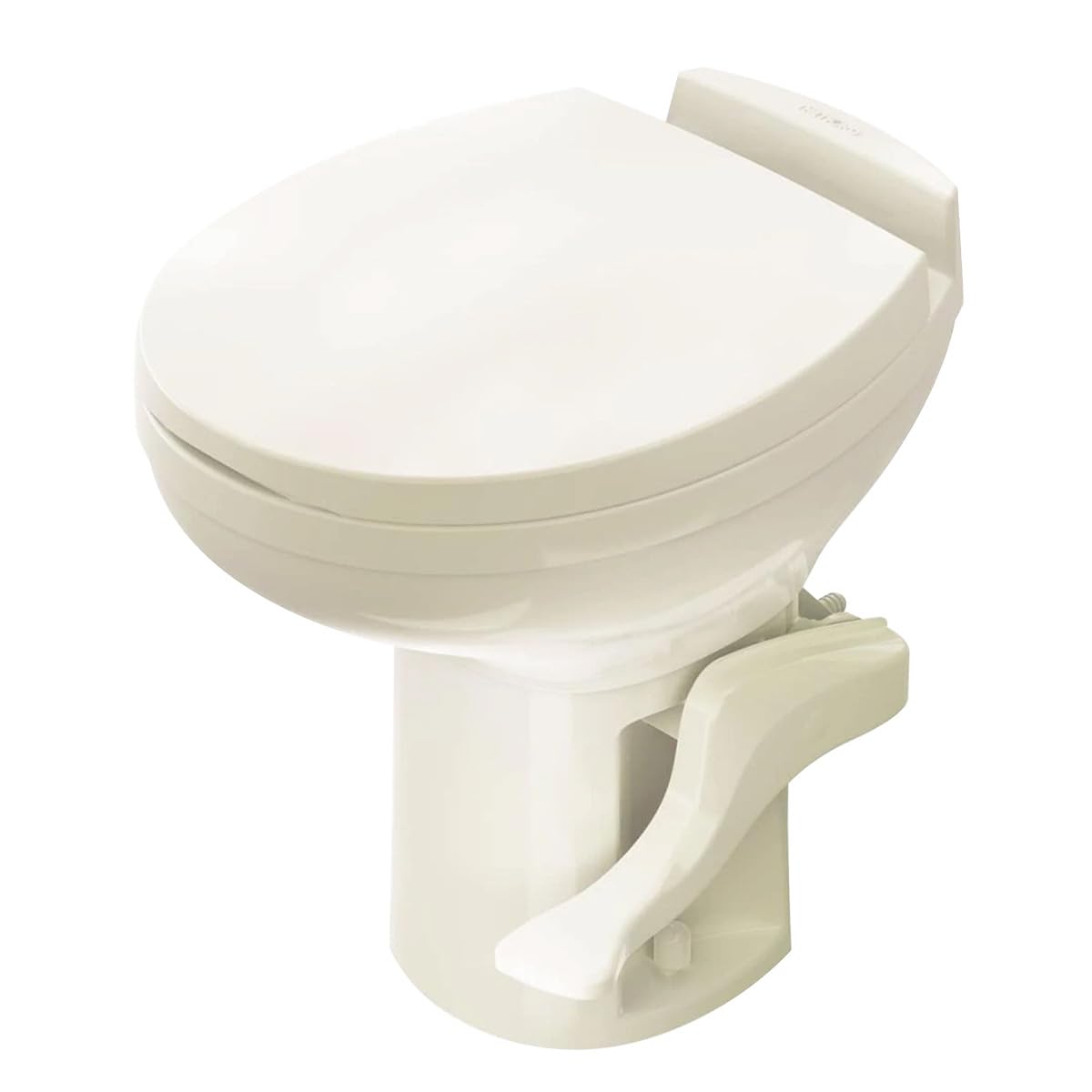 Thetford Style II base front view showing solid mounting for reliable replacement