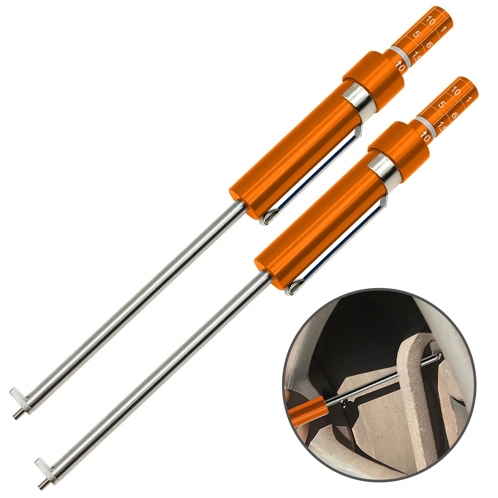 THIKPO gauge front view showing clear scale and compact design for quick checks