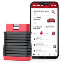 thinkcar BD6 front view showing compact Bluetooth dongle and branding for easy storage