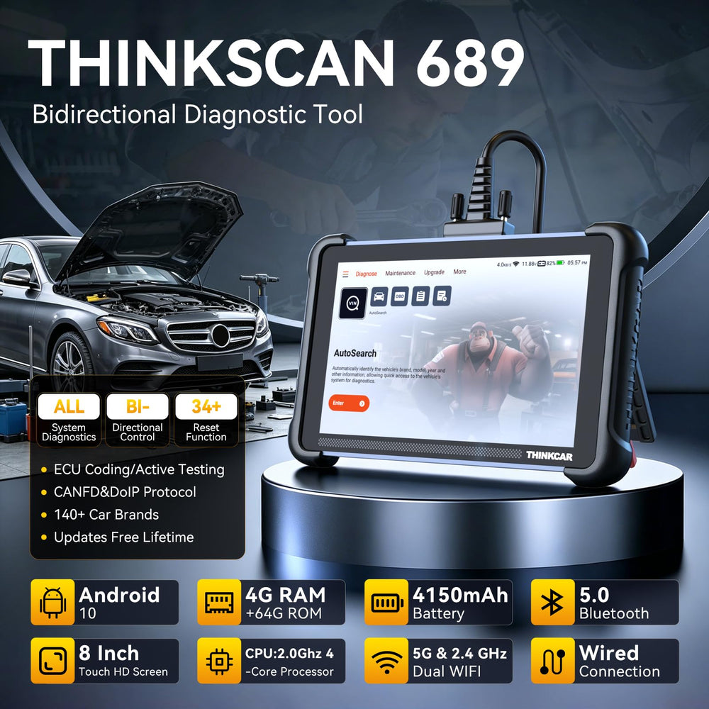 thinkcar screen closeup displaying live data and faster fault pinpointing