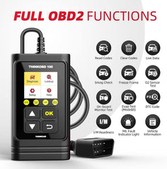 thinkcar THINKOBD100 rear casing highlighting durable portable design benefit