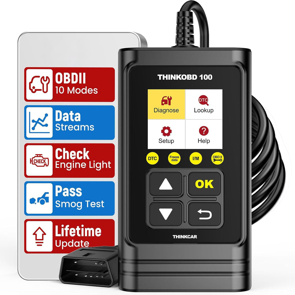 thinkcar THINKOBD100 front display showing code results for quick diagnosis