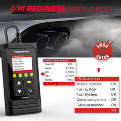thinkcar THINKOBD100 screen displaying live data for faster troubleshooting