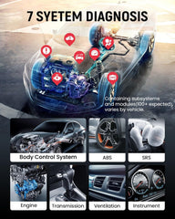 thinkcar ThinkScan Plus S7 touchscreen displaying live data streams for faster troubleshooting