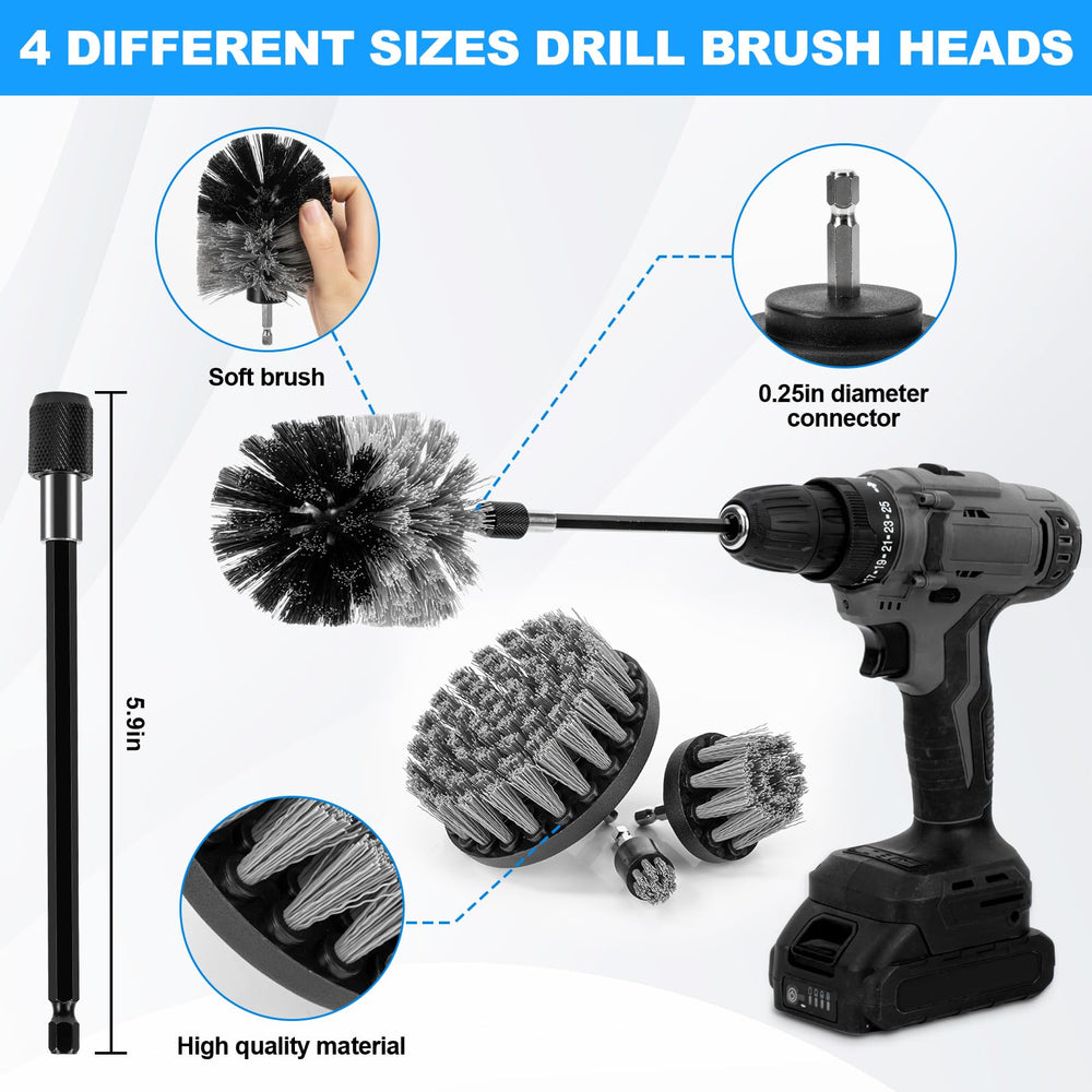 THINKWORK drill brush collection demonstrating versatile cleaning power
