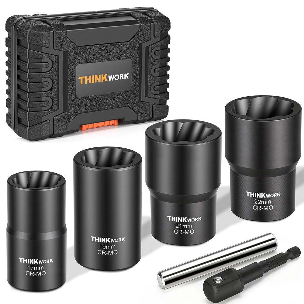 THINKWORK front of kit case showing organized sockets and accessories for quick access