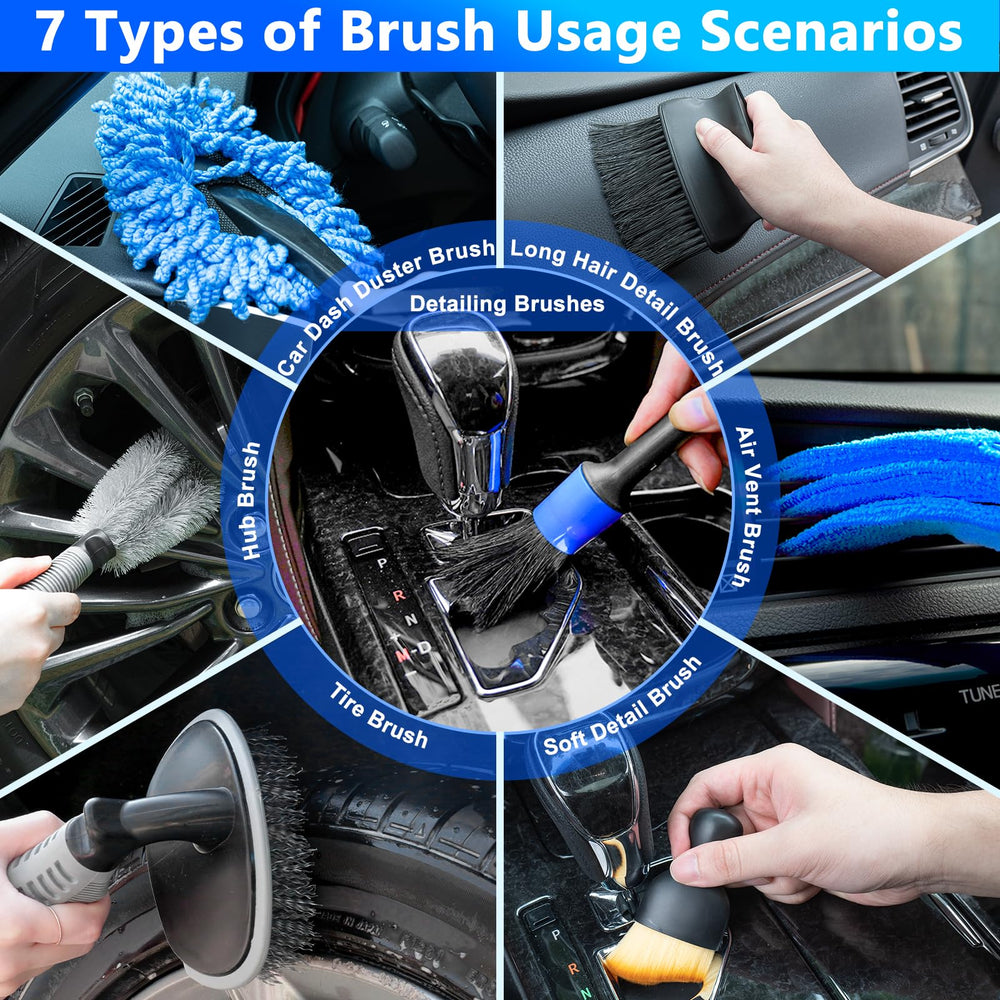 THINKWORK microfiber towels and wash mitt highlighting gentle, scratch-free drying benefit