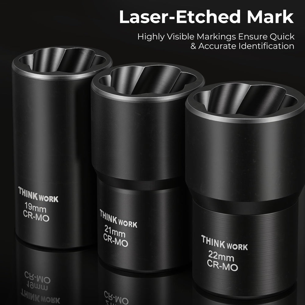 THINKWORK open blow-molded case with organized sockets showing neat storage benefit