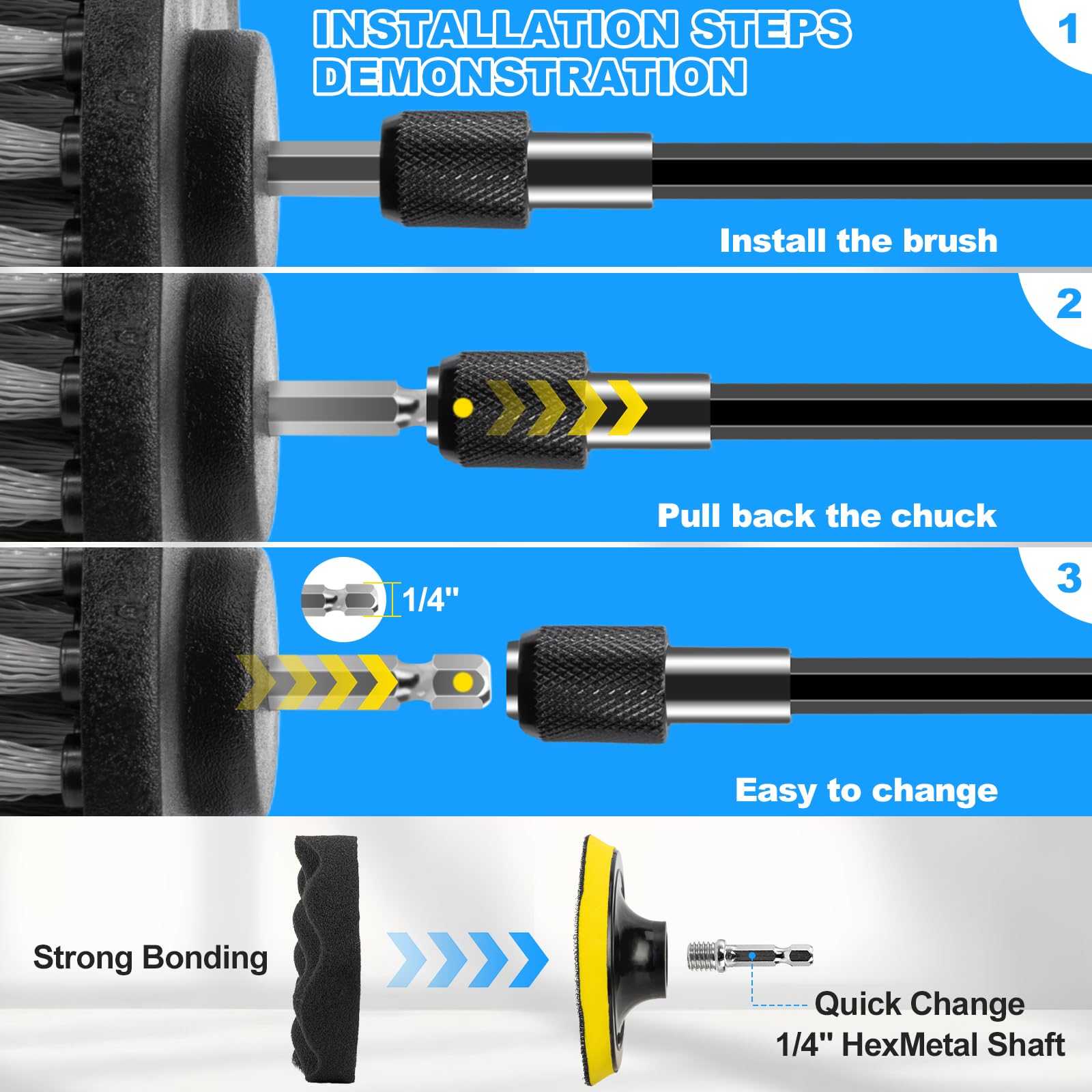THINKWORK polishing pads and sponge backer for smooth finishes
