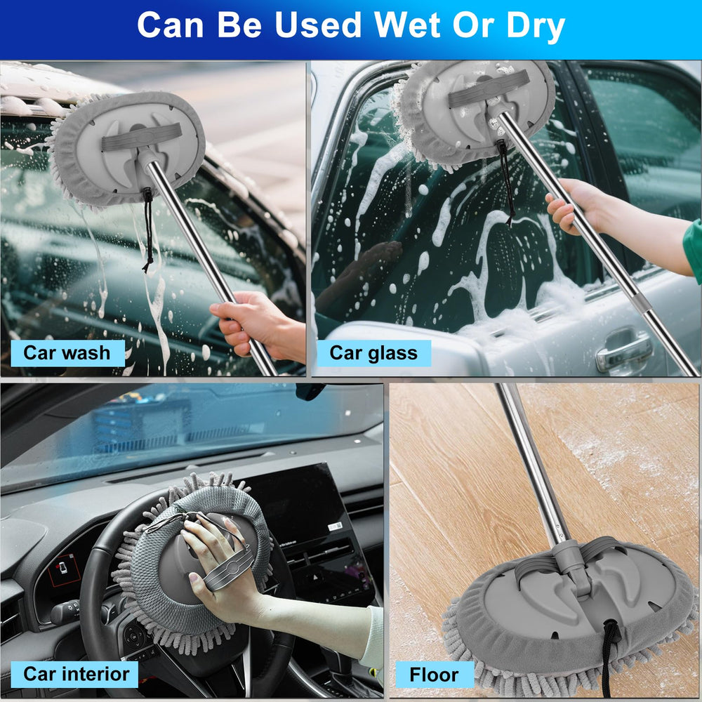 THINKWORK rubber squeegee removing water streaks for a streak-free finish