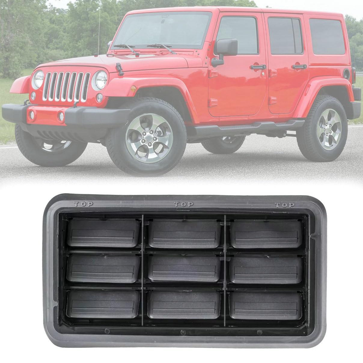 Thinyou vent beside open vent showing concealed protection benefit