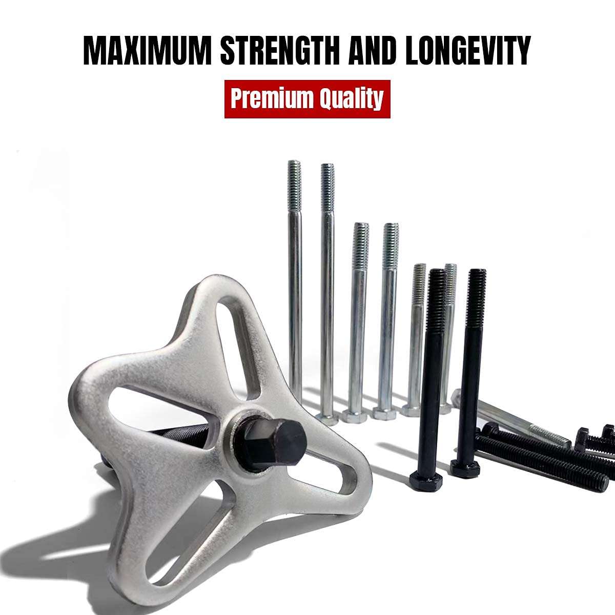 Thorstone puller components arranged to show included parts and variety
