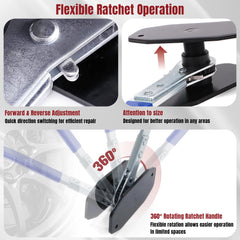 Thorstone textured handle grip providing secure control even with oily gloves