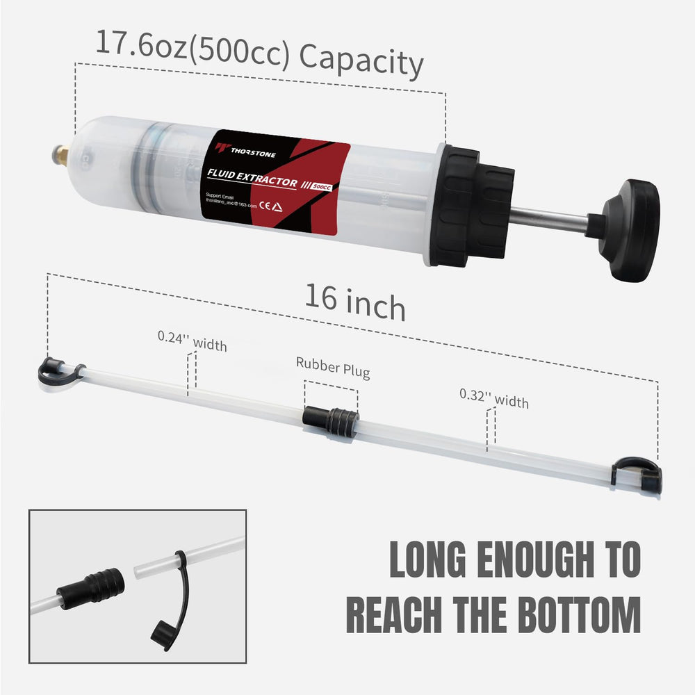 Thorstone close-up of transparent syringe barrel highlighting visible fluid level for precise control