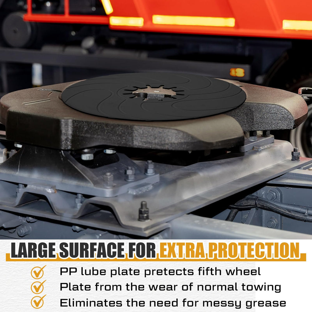 threlaco plate fitted on kingpin demonstrating quick tool-free install