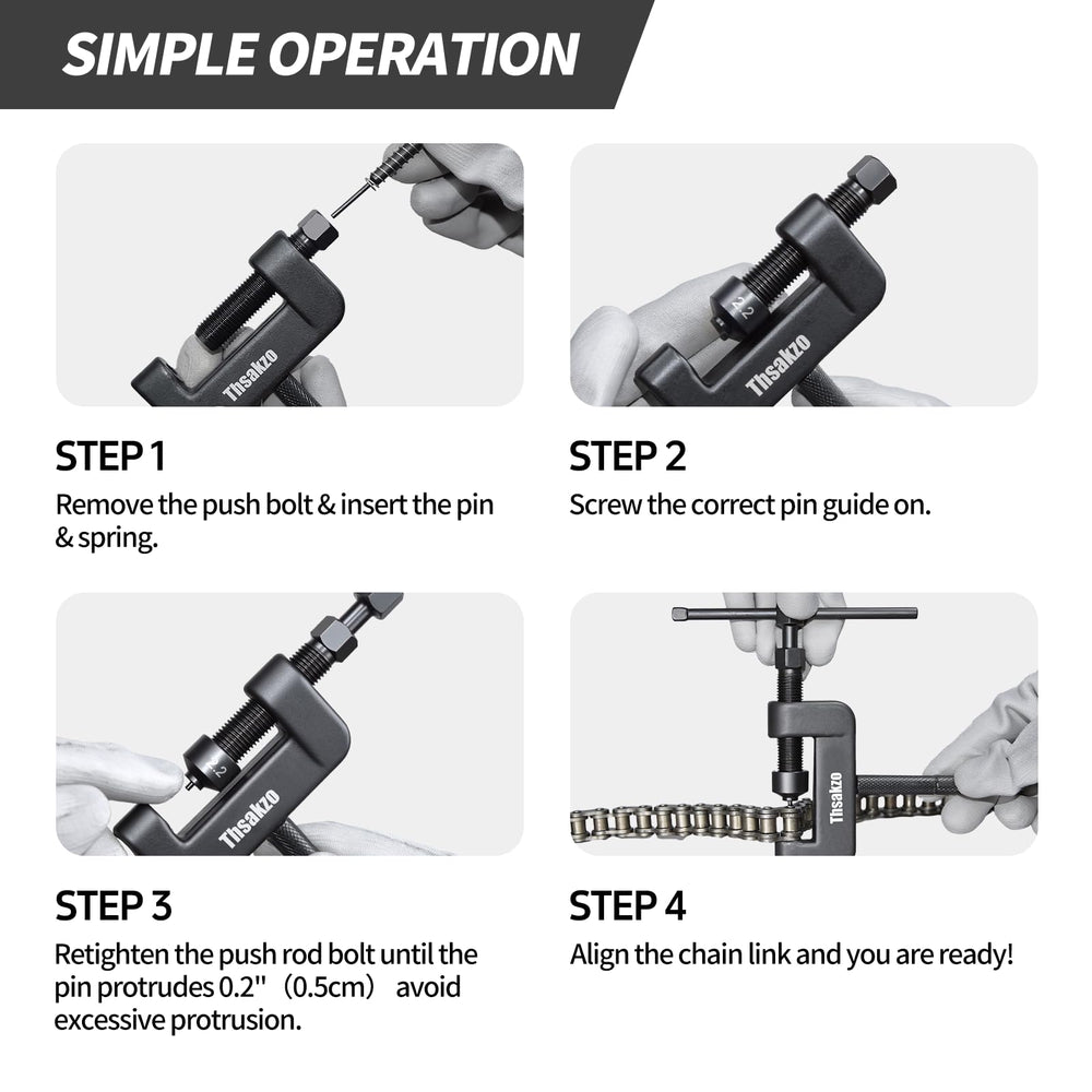 Thsakzo tool beside a coin and chain to show compact size and portability
